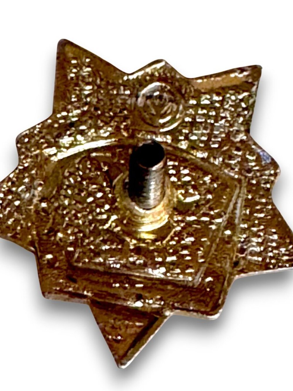 Vintage USSR Military Athlete Badge I Class Red & Gold Running Figure Star Pin - Picture 11 of 15